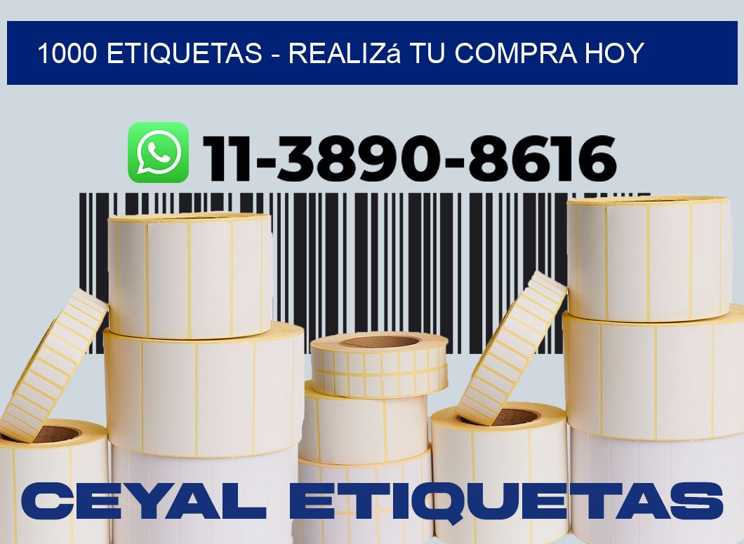 1000 ETIQUETAS - Realizá tu compra hoy