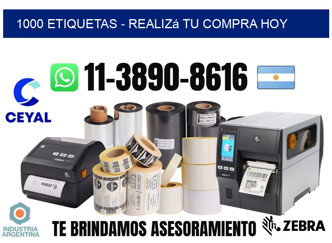 1000 ETIQUETAS – Realizá tu compra hoy