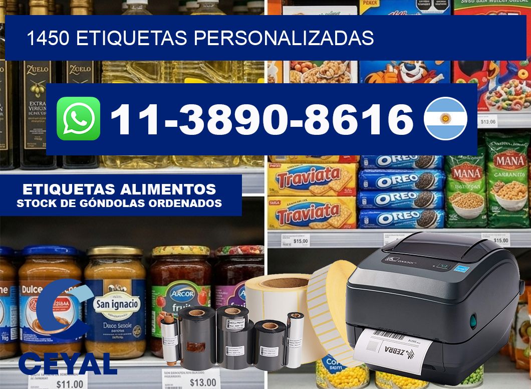 1450 ETIQUETAS PERSONALIZADAS