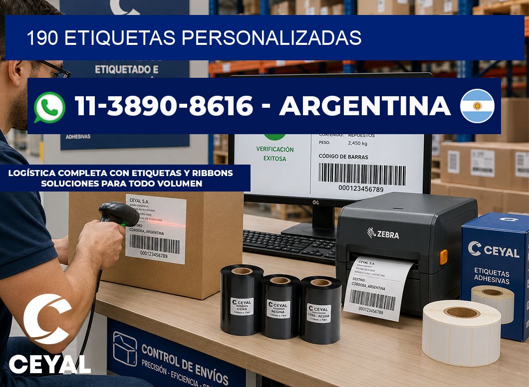 190 ETIQUETAS PERSONALIZADAS