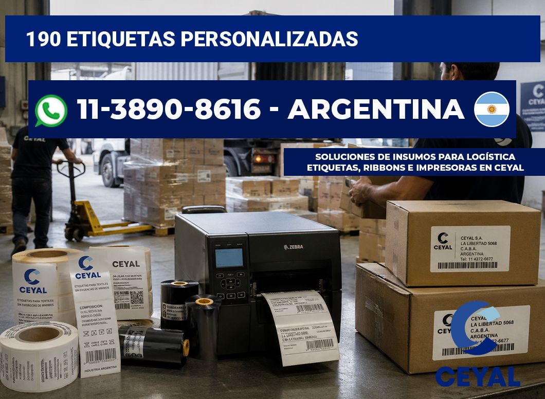 190 ETIQUETAS PERSONALIZADAS
