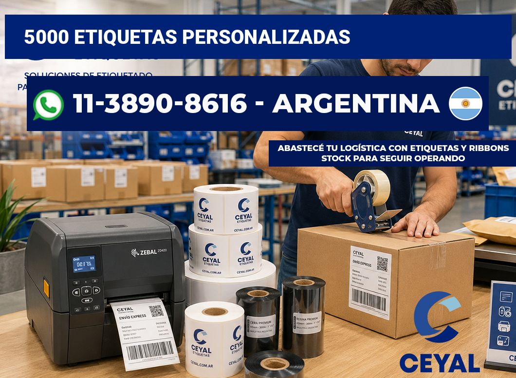 5000 ETIQUETAS PERSONALIZADAS