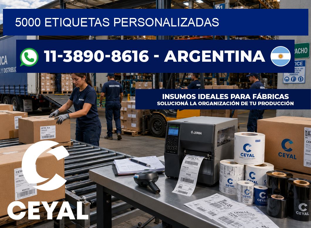 5000 ETIQUETAS PERSONALIZADAS