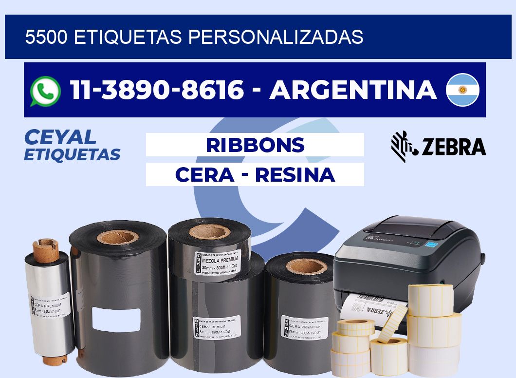 5500 ETIQUETAS PERSONALIZADAS