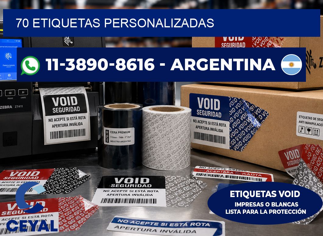 70 ETIQUETAS PERSONALIZADAS