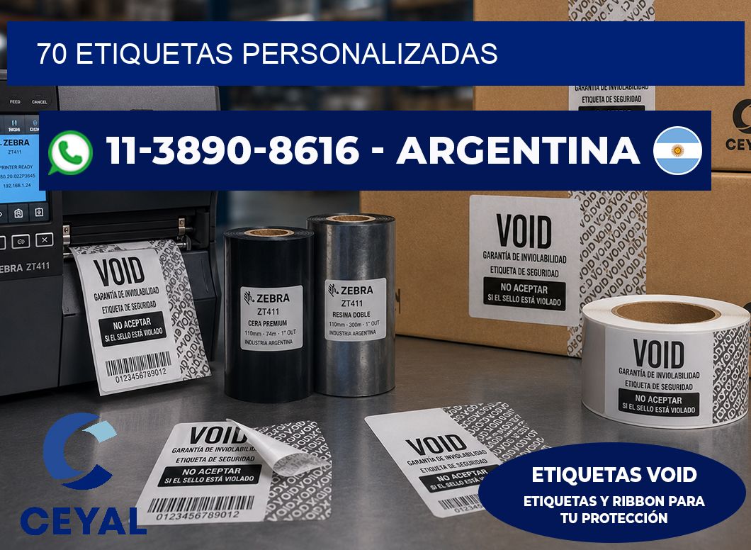 70 ETIQUETAS PERSONALIZADAS