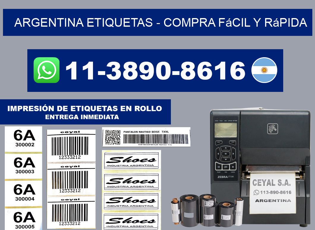 ARGENTINA ETIQUETAS - Compra fácil y rápida