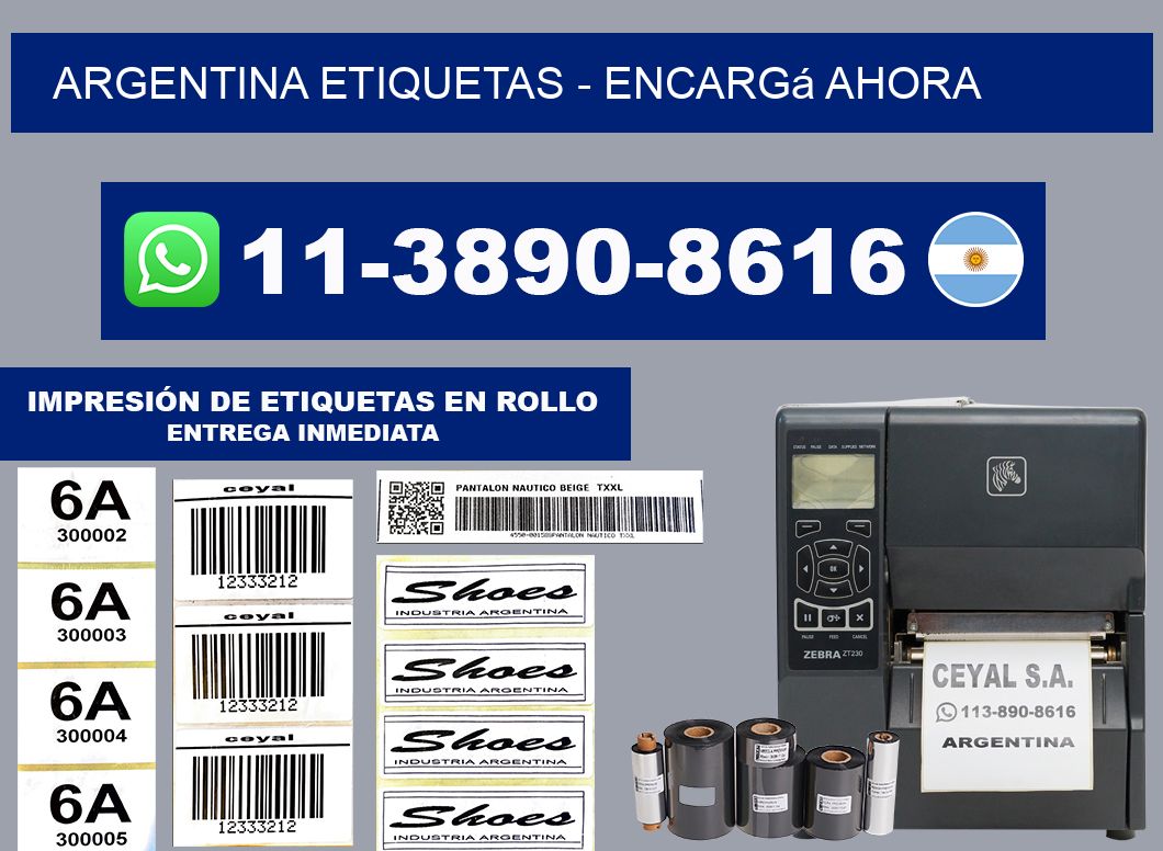 ARGENTINA ETIQUETAS - Encargá ahora