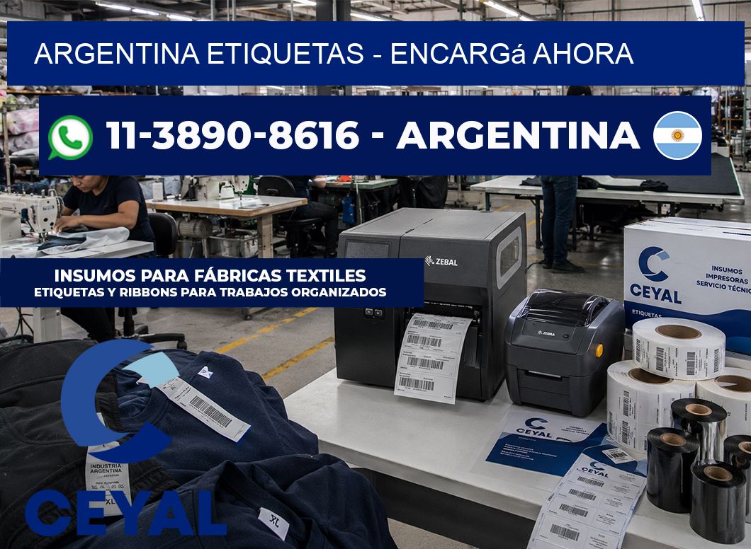 ARGENTINA ETIQUETAS – Encargá ahora