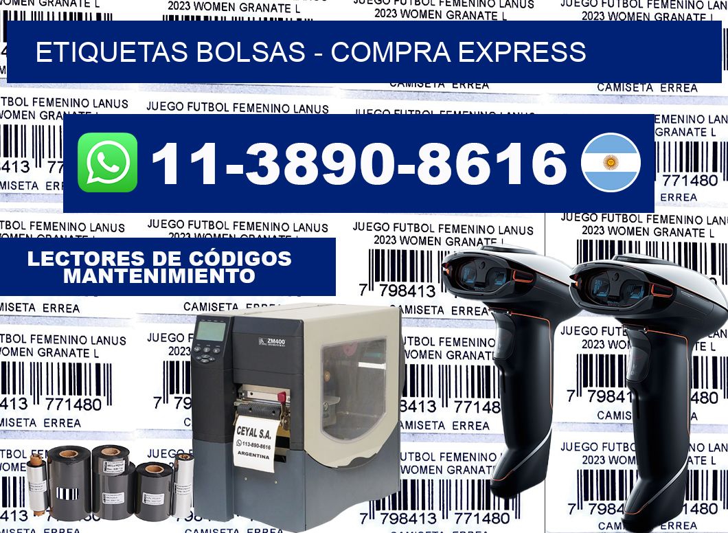 ETIQUETAS BOLSAS - Compra express