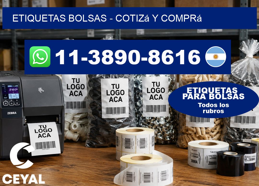 ETIQUETAS BOLSAS – Cotizá y comprá