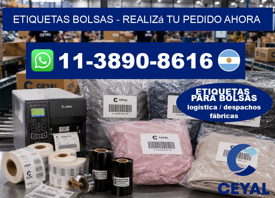 ETIQUETAS BOLSAS – Realizá tu pedido ahora