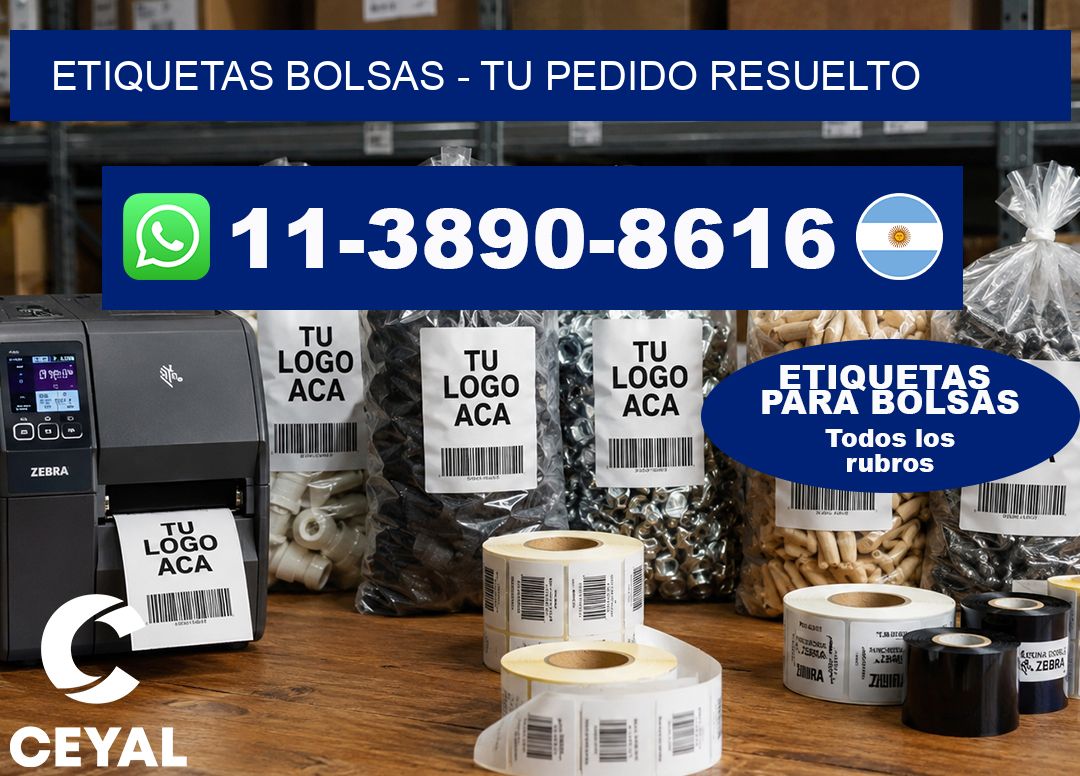ETIQUETAS BOLSAS – Tu pedido resuelto