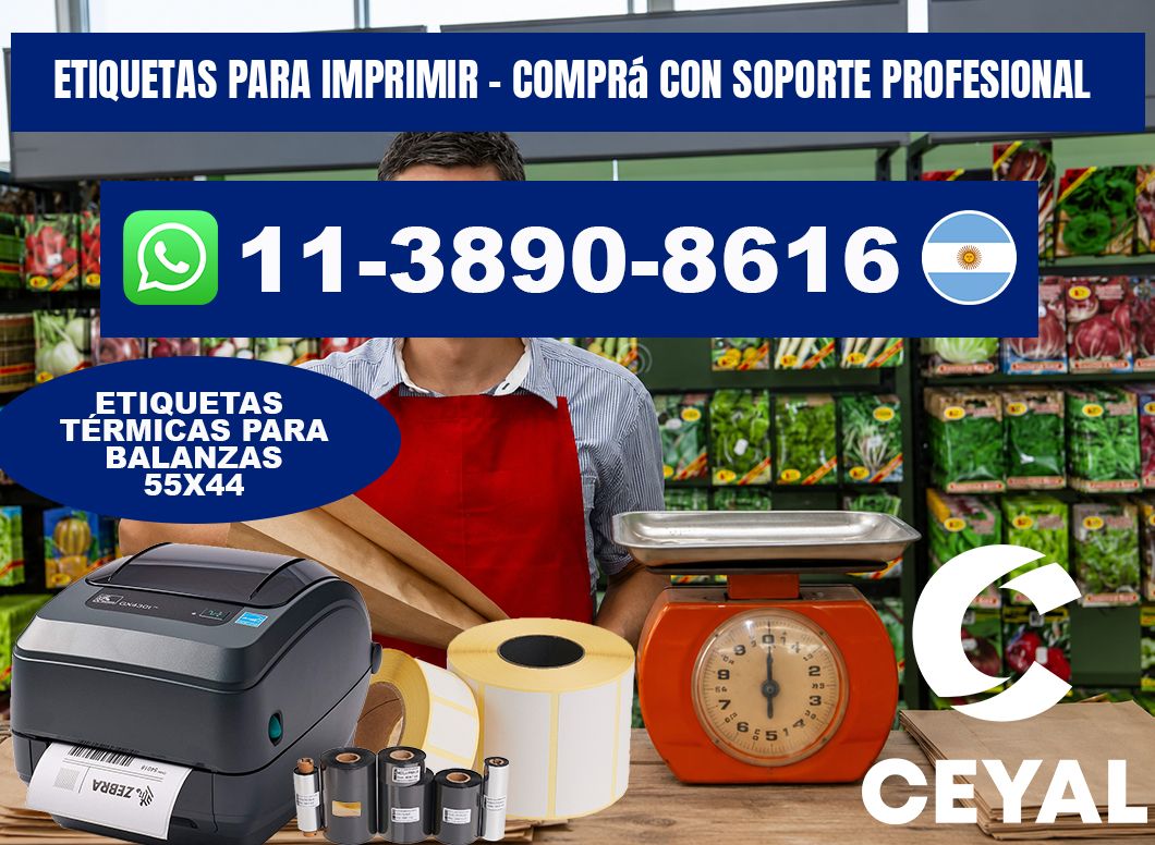 ETIQUETAS PARA IMPRIMIR - Comprá con soporte profesional