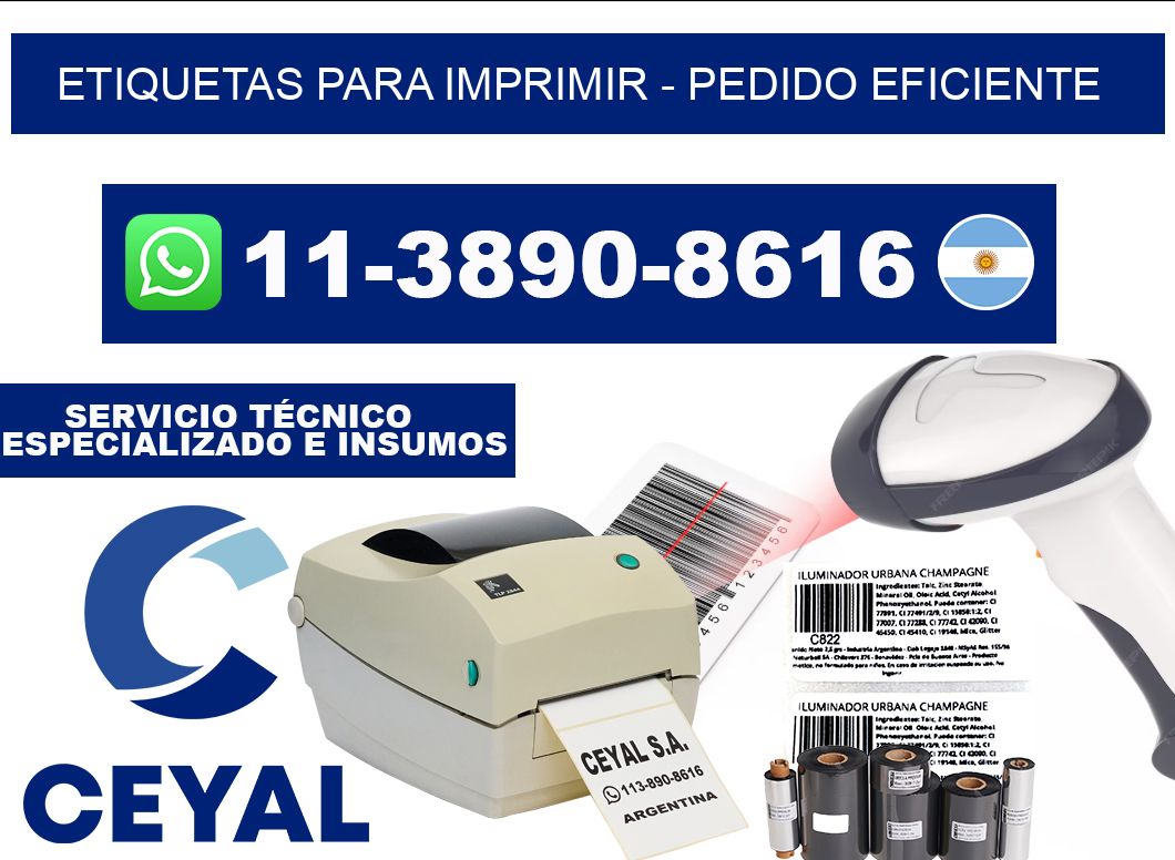 ETIQUETAS PARA IMPRIMIR - Pedido eficiente