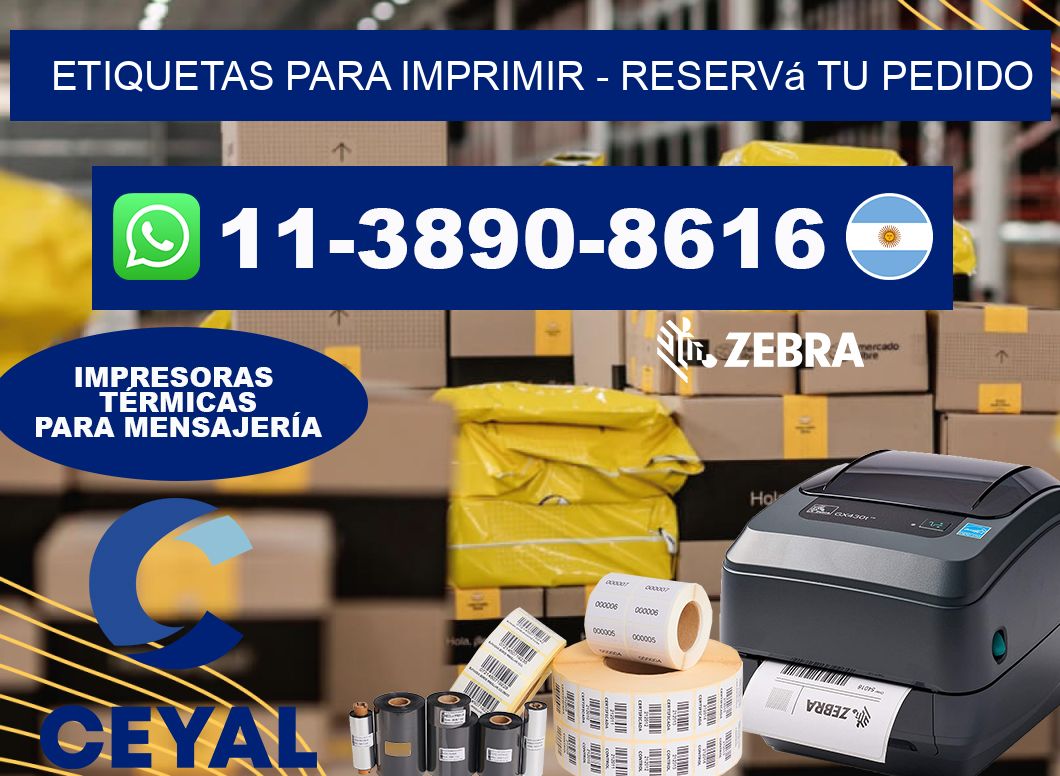 ETIQUETAS PARA IMPRIMIR – Reservá tu pedido