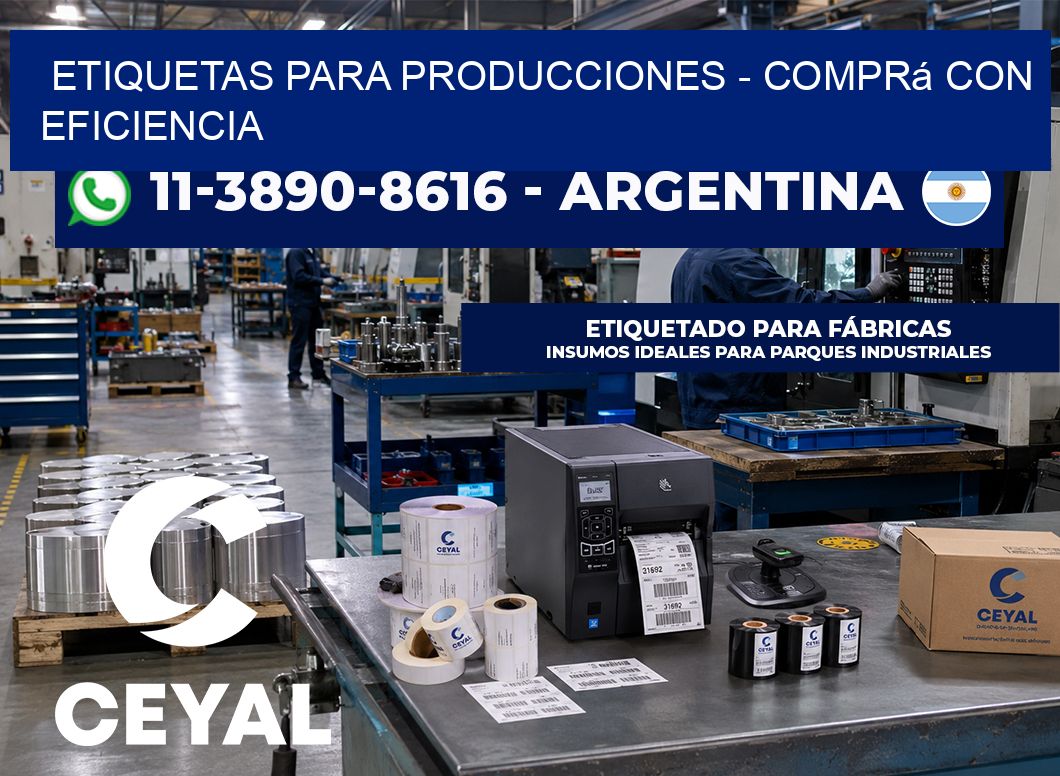 ETIQUETAS PARA PRODUCCIONES – Comprá con eficiencia