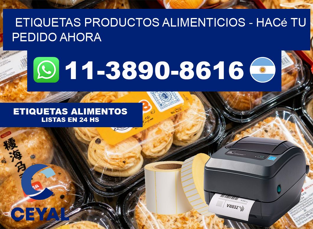 ETIQUETAS PRODUCTOS ALIMENTICIOS – Hacé tu pedido ahora
