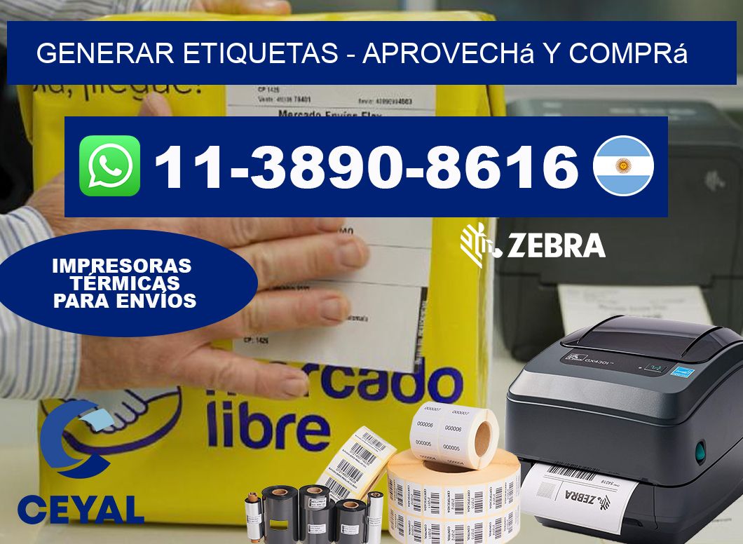 GENERAR ETIQUETAS – Aprovechá y comprá
