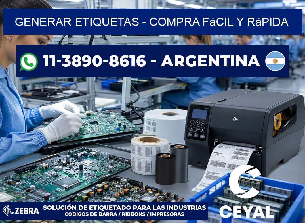GENERAR ETIQUETAS – Compra fácil y rápida