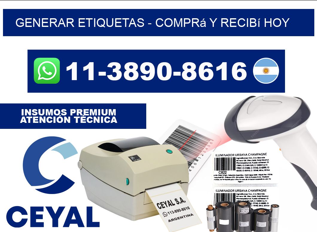 GENERAR ETIQUETAS - Comprá y recibí hoy