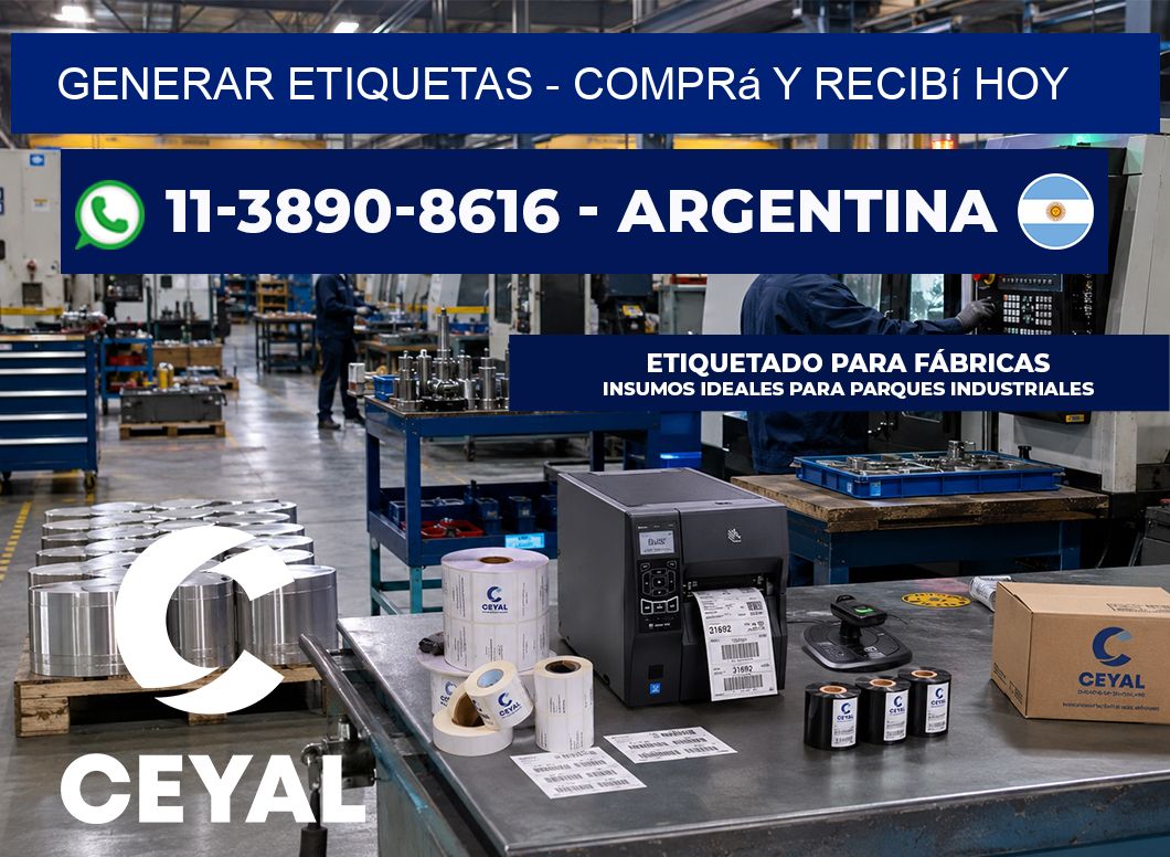 GENERAR ETIQUETAS – Comprá y recibí hoy