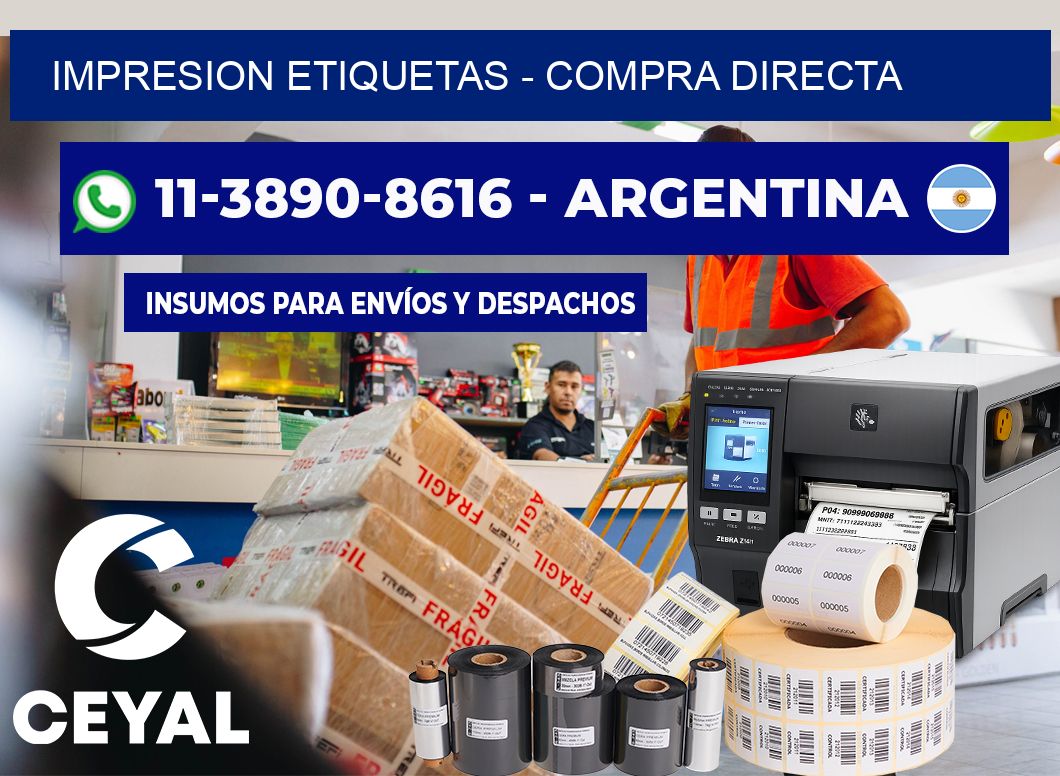IMPRESION ETIQUETAS – Compra directa