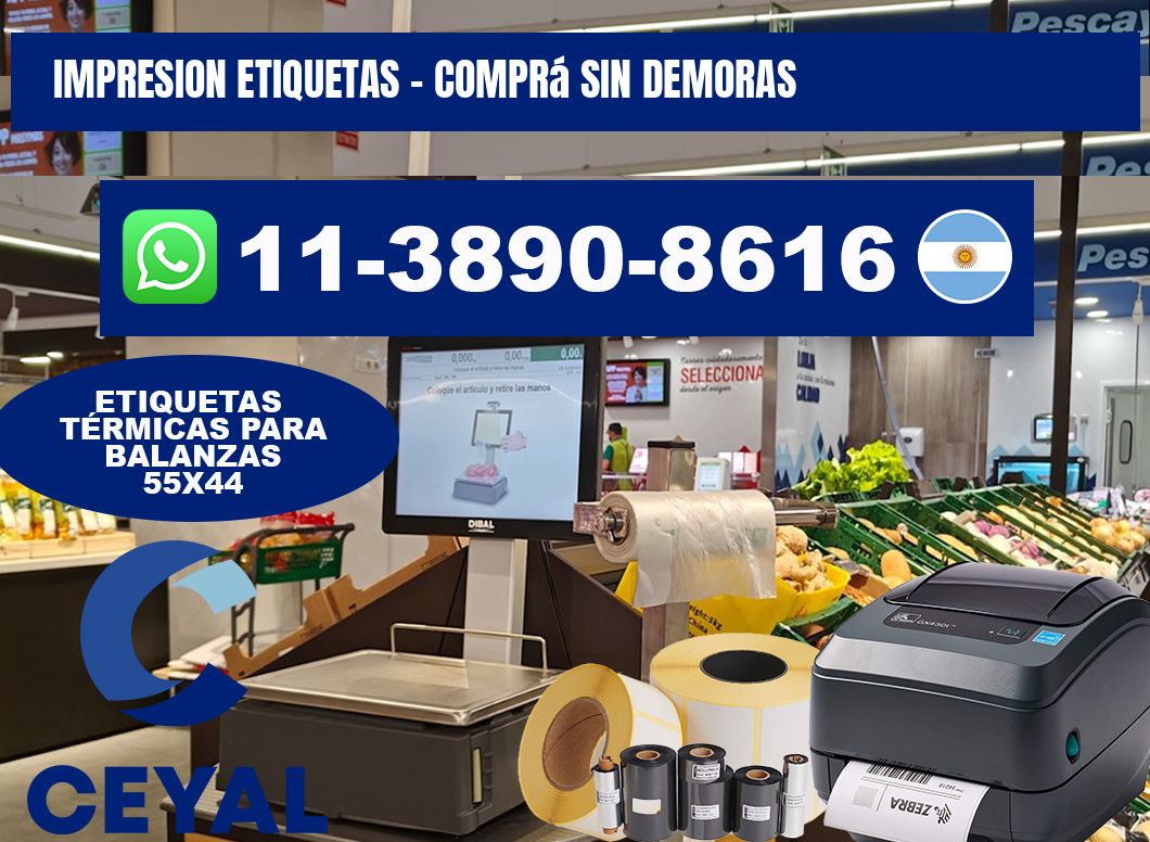 IMPRESION ETIQUETAS - Comprá sin demoras