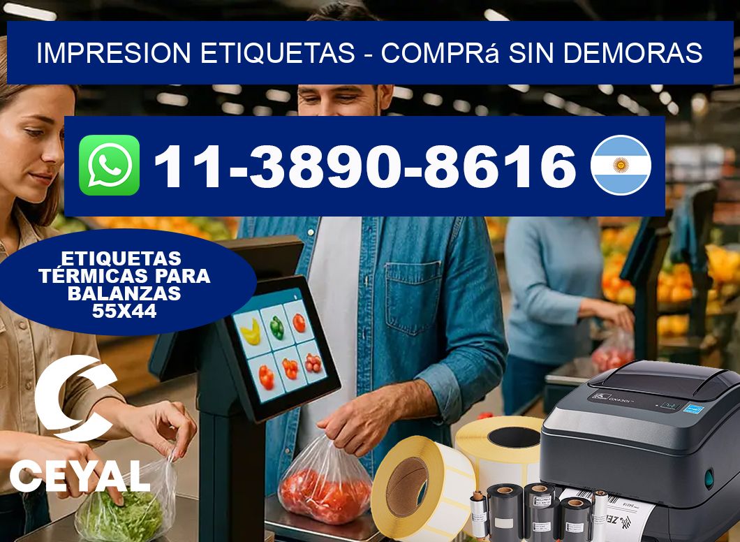 IMPRESION ETIQUETAS - Comprá sin demoras
