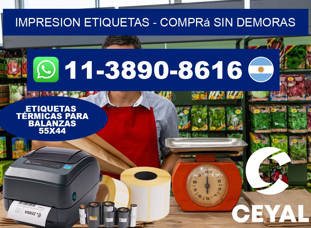 IMPRESION ETIQUETAS – Comprá sin demoras