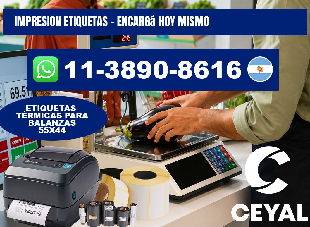 IMPRESION ETIQUETAS - Encargá hoy mismo