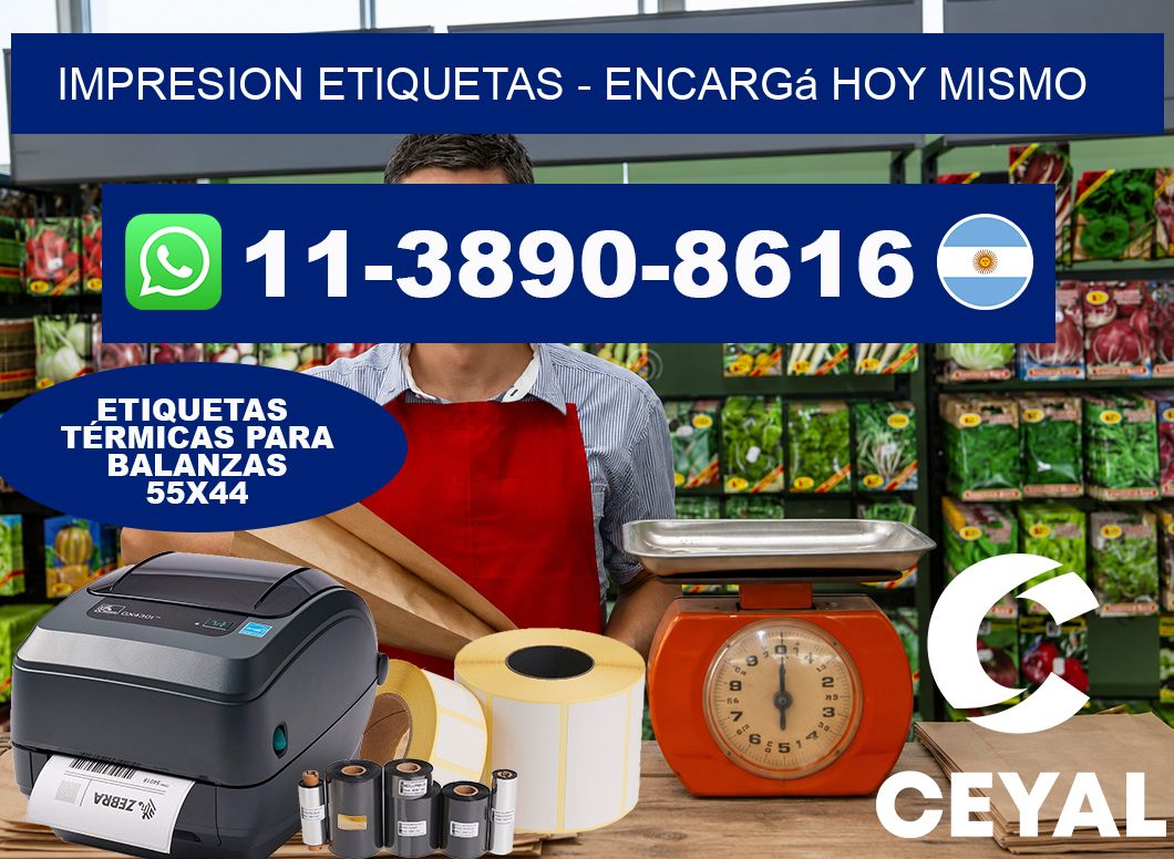 IMPRESION ETIQUETAS - Encargá hoy mismo