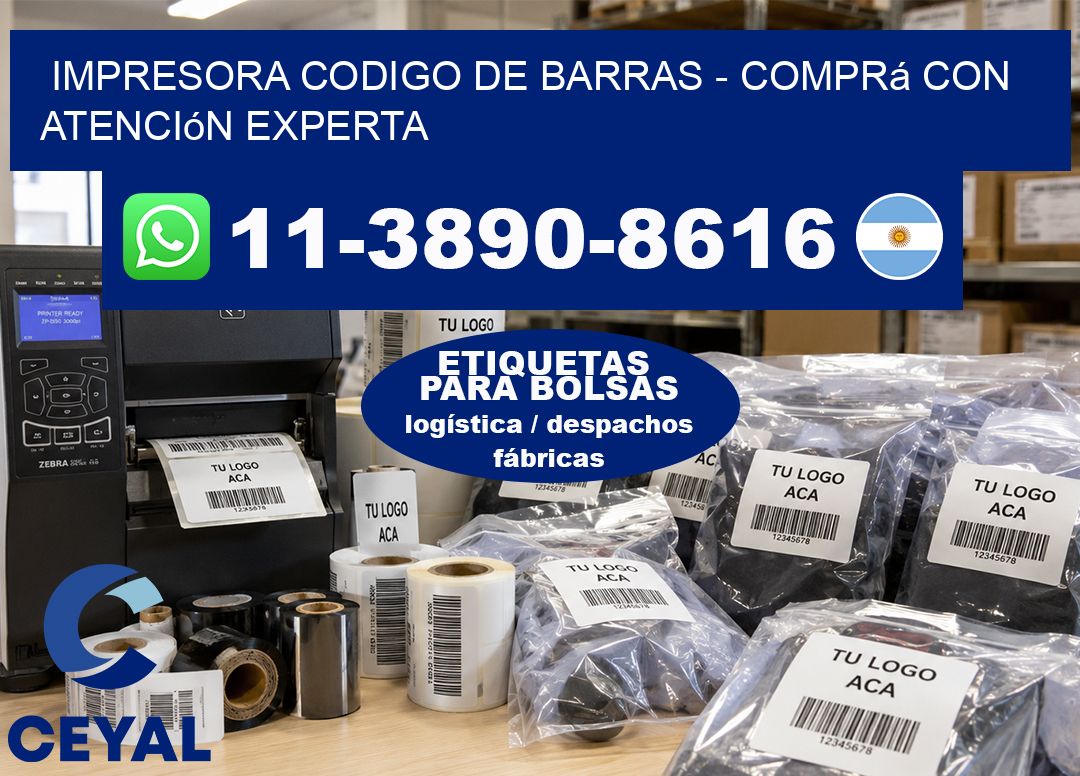 IMPRESORA CODIGO DE BARRAS – Comprá con atención experta