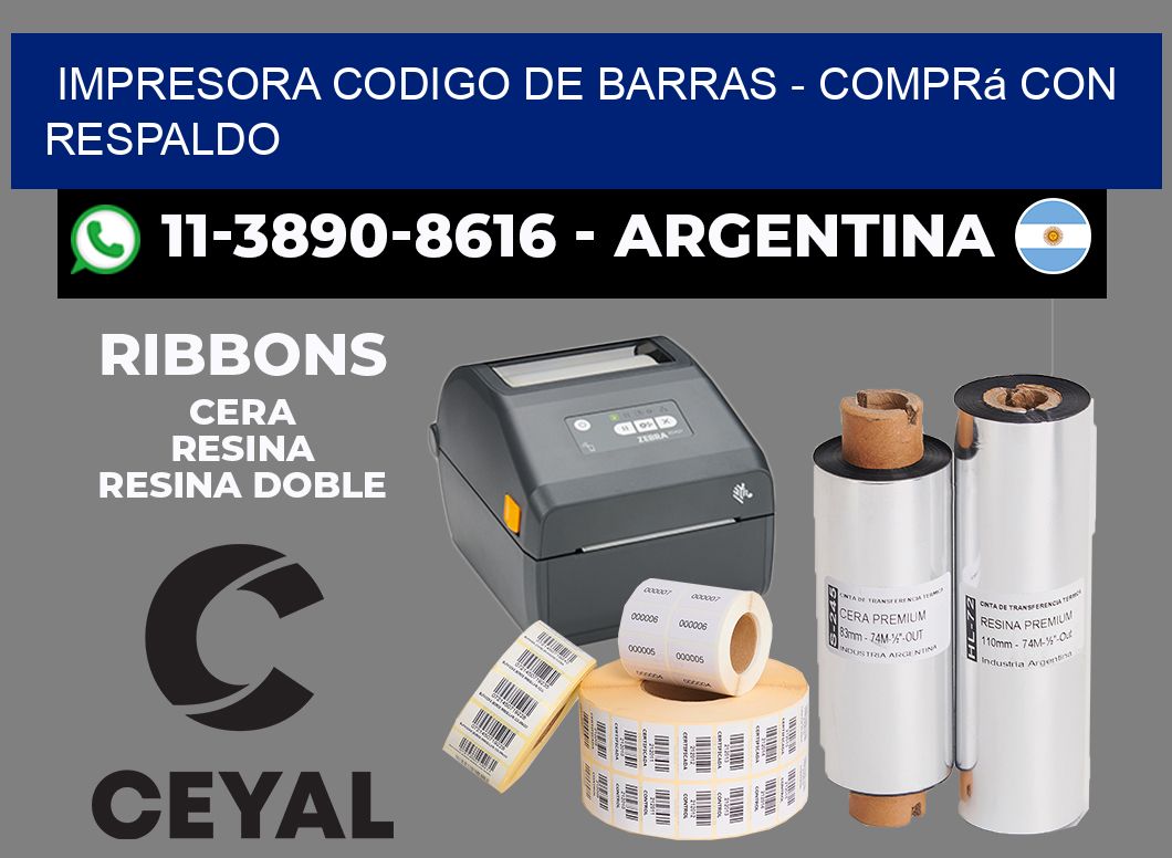 IMPRESORA CODIGO DE BARRAS - Comprá con respaldo