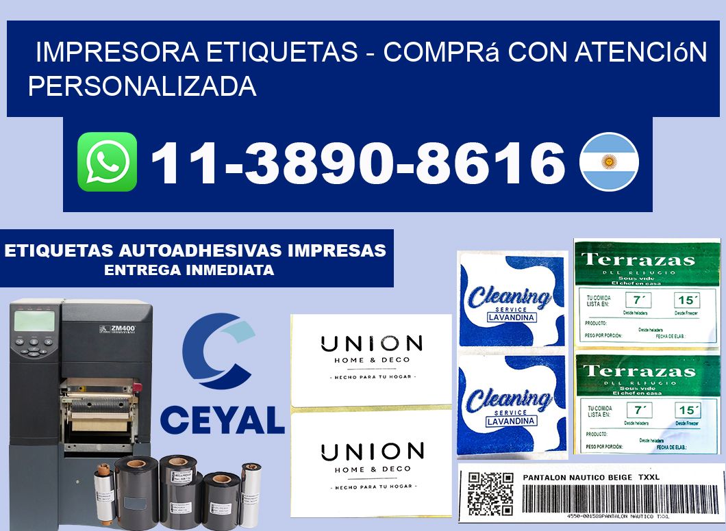 IMPRESORA ETIQUETAS - Comprá con atención personalizada