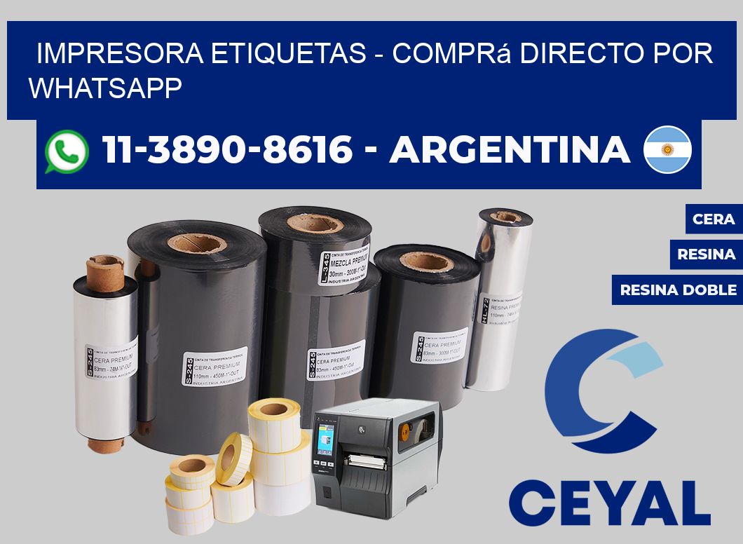 IMPRESORA ETIQUETAS - Comprá directo por WhatsApp