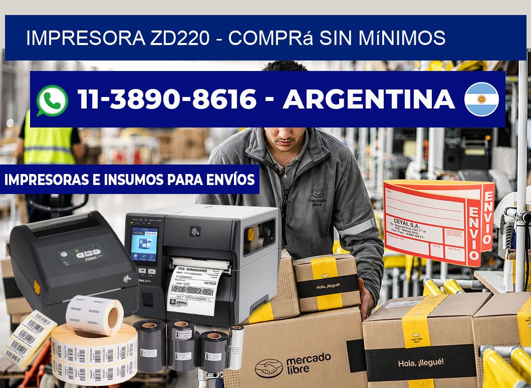 IMPRESORA ZD220 – Comprá sin mínimos