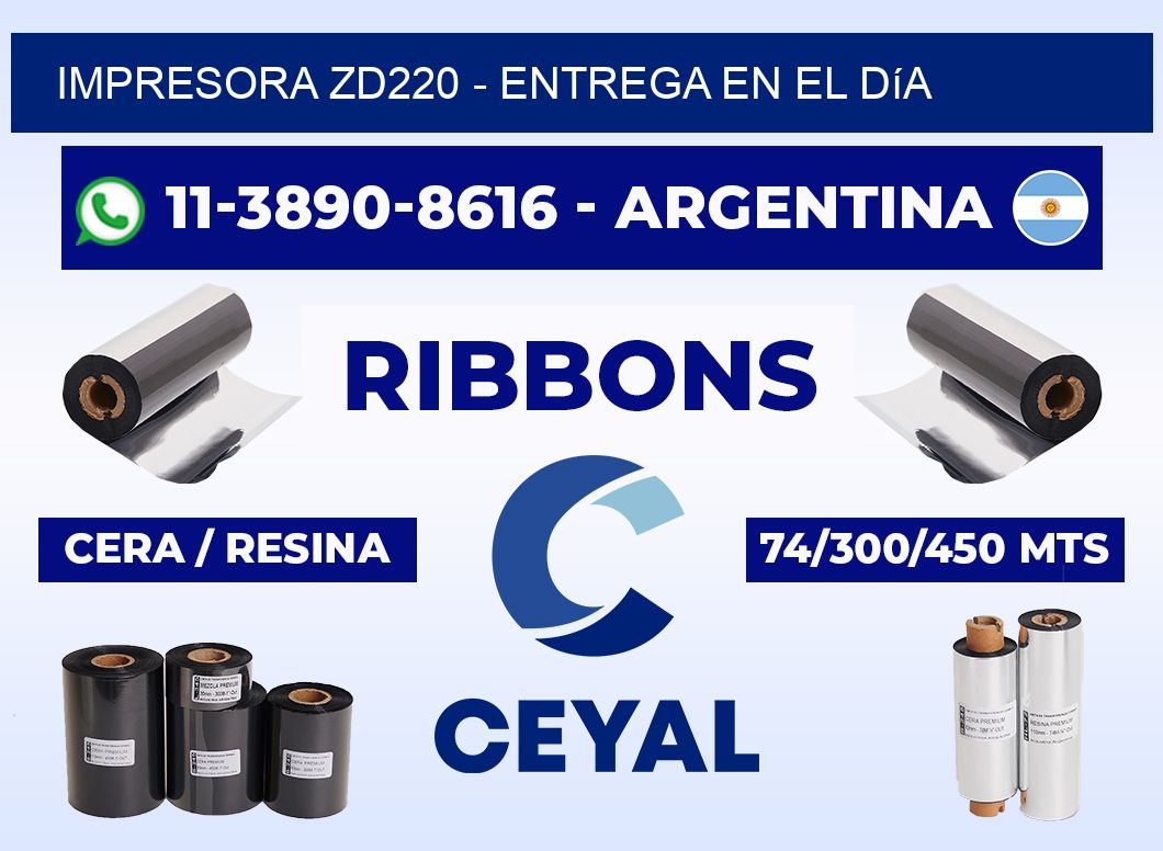 IMPRESORA ZD220 - Entrega en el día