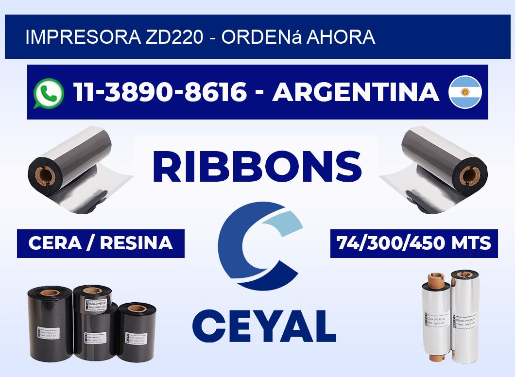 IMPRESORA ZD220 - Ordená ahora