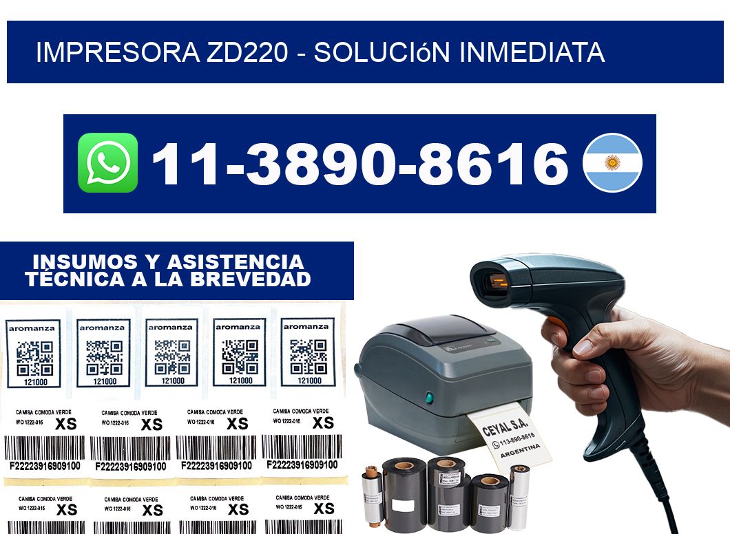 IMPRESORA ZD220 - Solución inmediata
