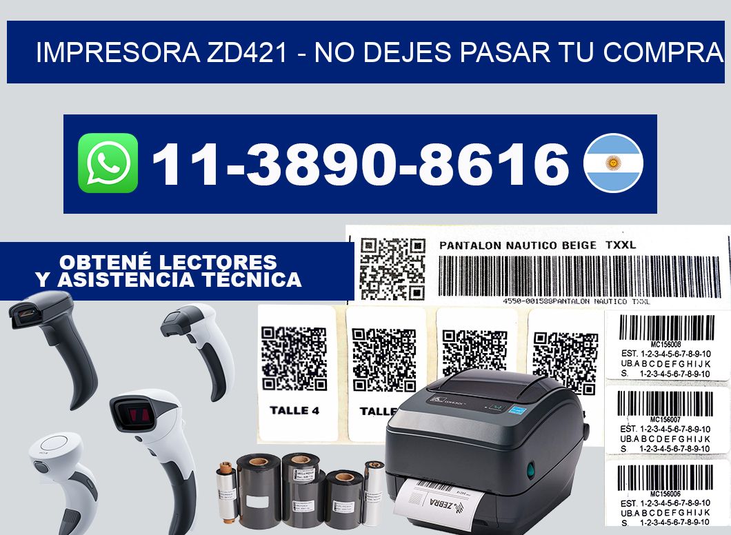 IMPRESORA ZD421 - No dejes pasar tu compra