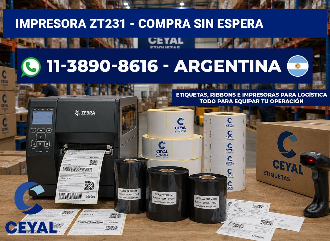 IMPRESORA ZT231 – Compra sin espera