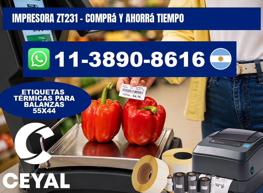 IMPRESORA ZT231 - Comprá y ahorrá tiempo