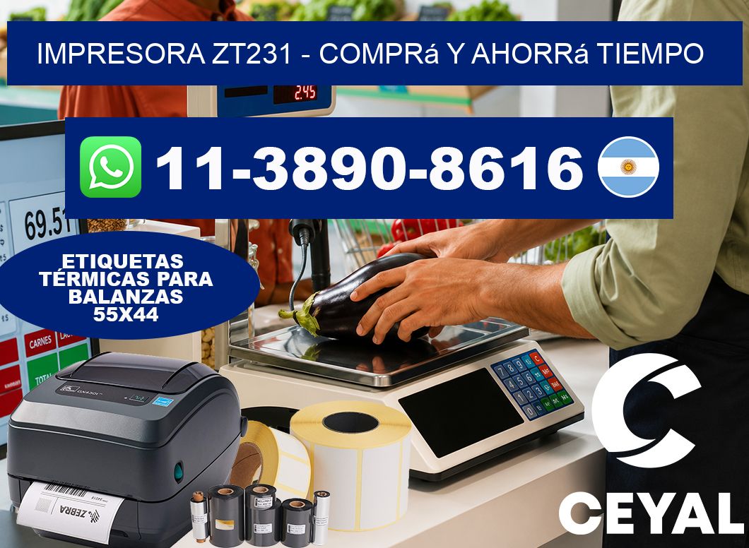 IMPRESORA ZT231 - Comprá y ahorrá tiempo