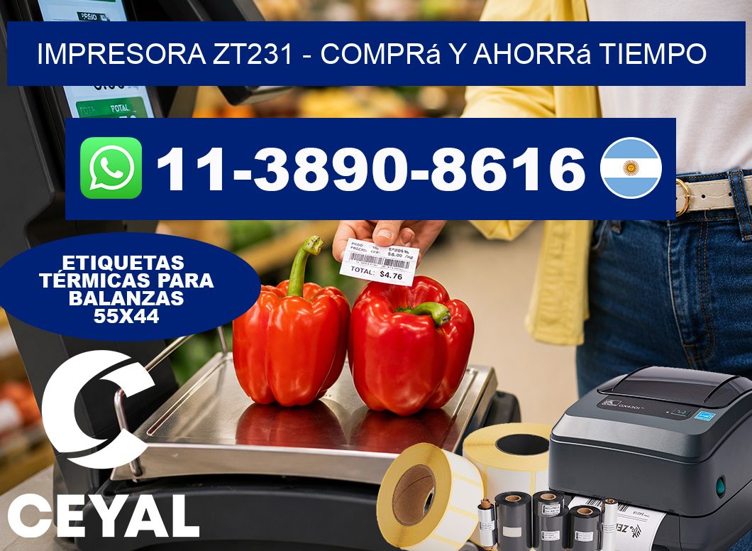 IMPRESORA ZT231 – Comprá y ahorrá tiempo
