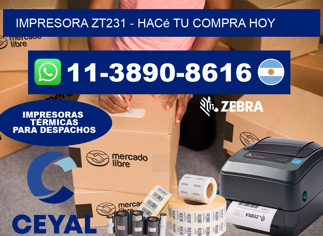 IMPRESORA ZT231 - Hacé tu compra hoy