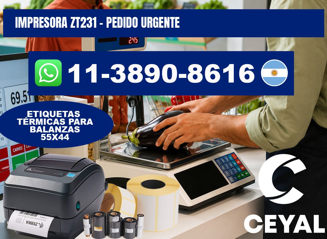 IMPRESORA ZT231 - Pedido urgente