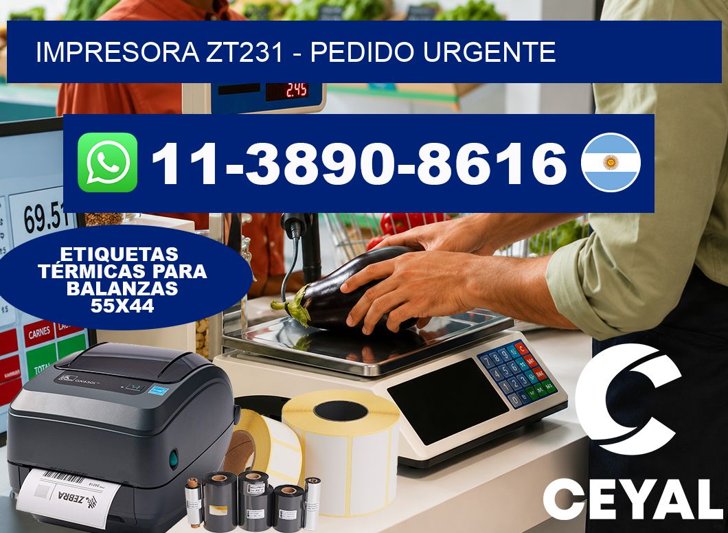 IMPRESORA ZT231 - Pedido urgente