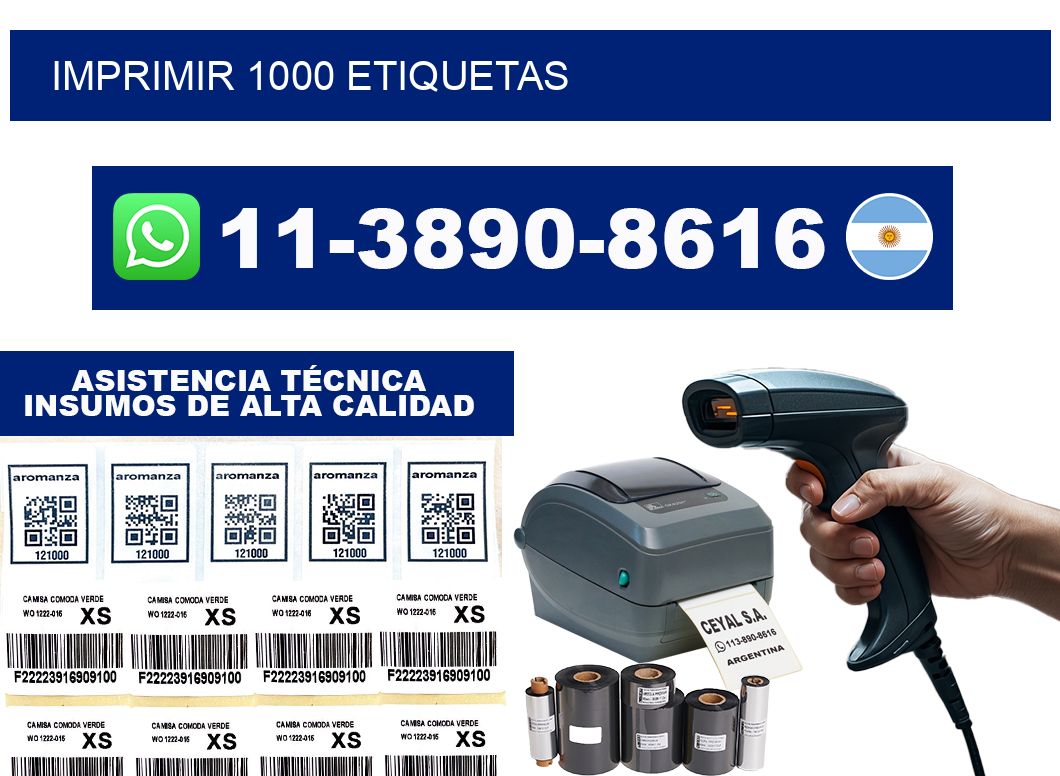 IMPRIMIR 1000 ETIQUETAS