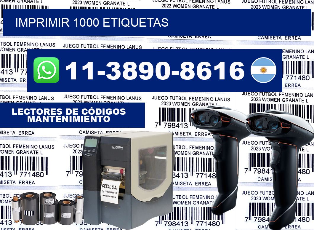 IMPRIMIR 1000 ETIQUETAS